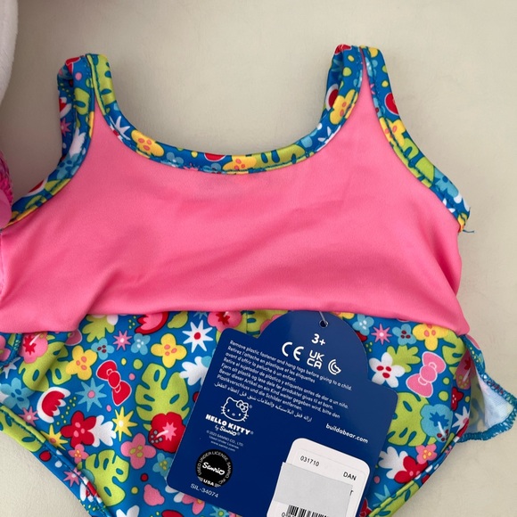 Sanrio Summertime Hello Kitty plush with shoes, dress & swimsuit. NWT - Picture 5 of 13